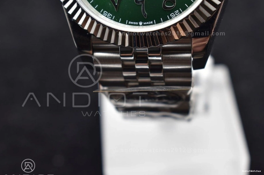 SA Bracelet Arabic 41 1:1 on Marker GoodFit Green Steel Dial Edition 904L Jubilee 126334 Best DIWF DateJust 638 0224
